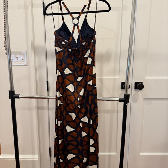 Trina Turk vintage print maxi dress, 100% silk, size 4 - Picture 2 of 6
